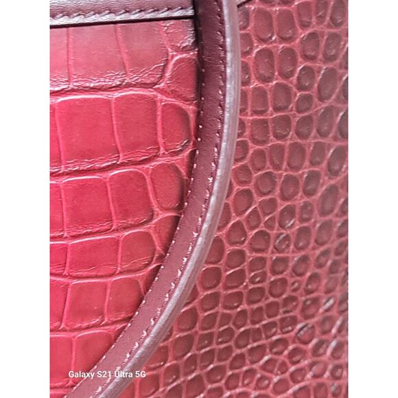 Alexander McQueen Leather/Tall Story/2Way/Tote Bag Red Women's - Picture 3 of 16